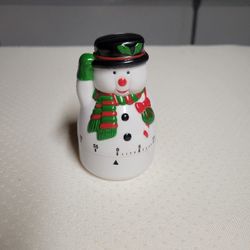 Snowman Kitchen Timer Measures 60 Minutes  4 x 2 Inch Works, Cute