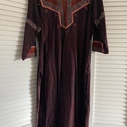Indian Printed Cotton Kurti Top. Size L/XL Womens