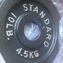 New For Metal Plates 10 Pounds Each One Altogether 40 Pounds