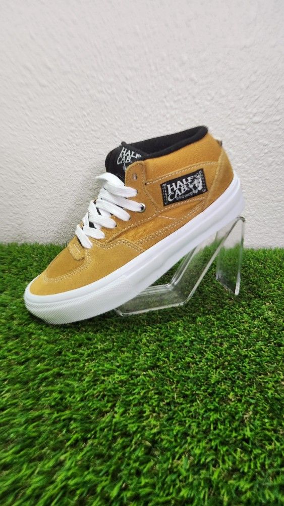 VANS Skate Half Cab Gold White Men Size 4.5