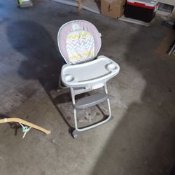 Ingenuity SmartClean Trio Elite 3-in-1 High Chair, Toddler Chair & Booster Seat - Slate