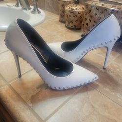 White high heels