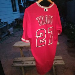 Los Angeles Angels Baseball Jersey  Trout 