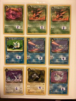 Dark Pokémon Team Rocket NM