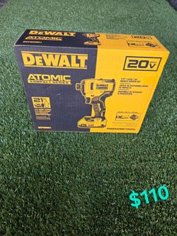 DEWALT Atomic 20V 1/4" Impact Driver Kit DCF809D1