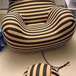 Designer Lounge Chair + Ottoman (Mama’s Hug Style) — Gently Used
