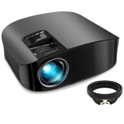 2021 Upgrade HD Video Projector Outdoor Movie Projector, 230" Home Theater Projector Support 1080P, Compatible with Fire TV Stick, PS4, HDMI, VGA, AV