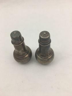 Vintage Antique Silver Salt and Pepper Shakers Set