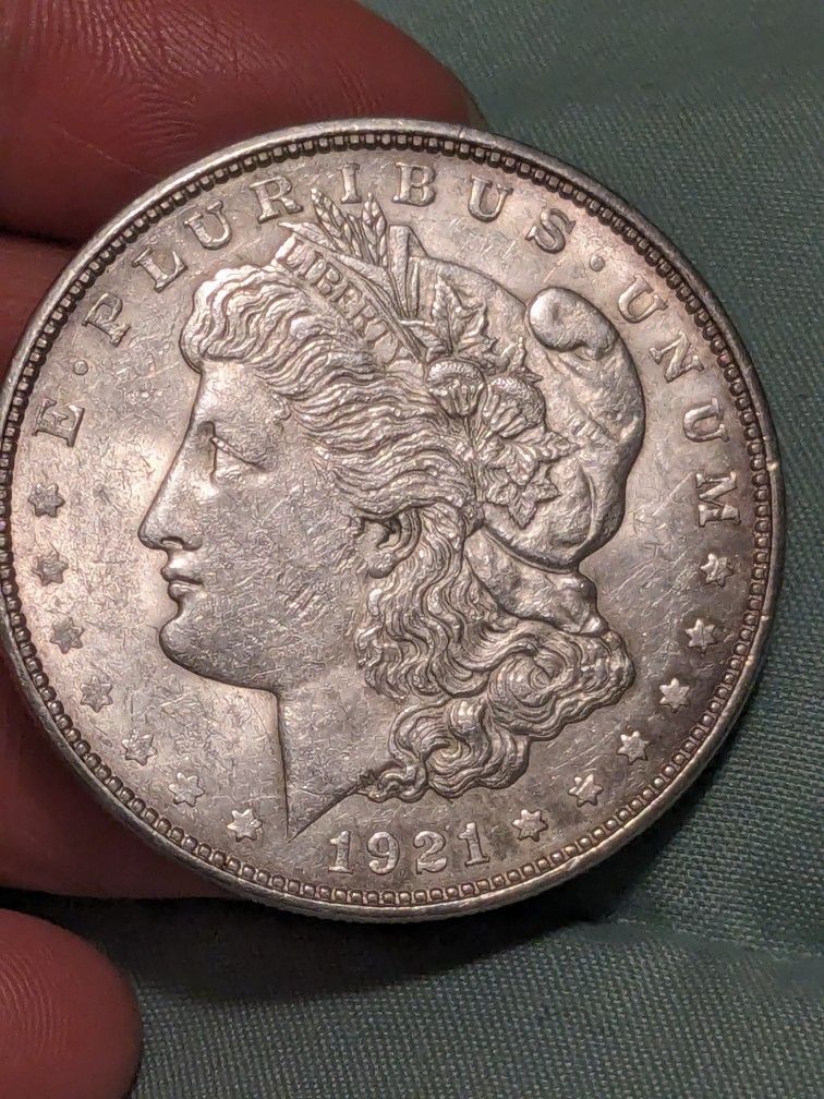 Morgan 1921 D Silver Dollar