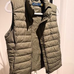 Polo Ralph Lauren Olive Green Puffer Vest M