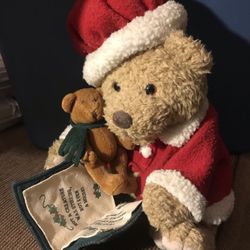 Talking Christmas Teddy Bear