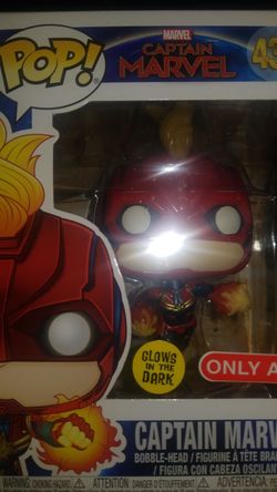 Pop captain marvel glow target exclusive