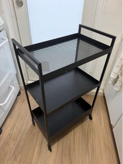IKEA NISSAFORS utility cart in black