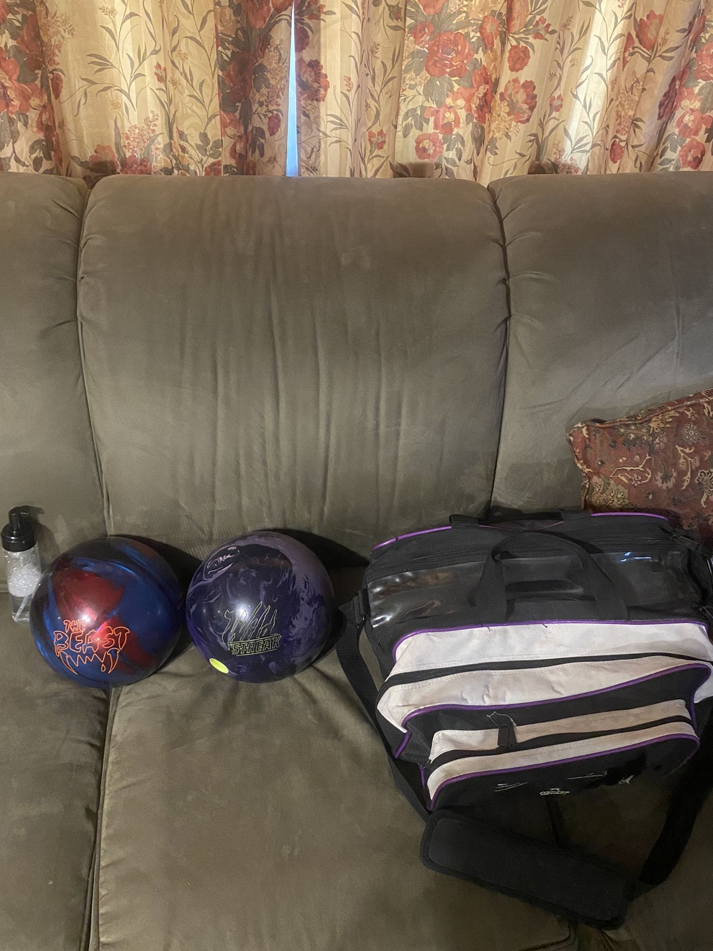 Bowling Balls And Bag