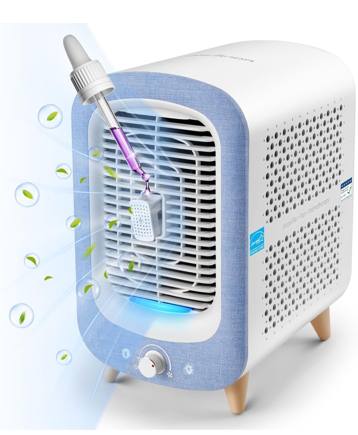 Jafanda Air Purifier for Home Bedroom 780sq ft, HEPA & Activated Carbon