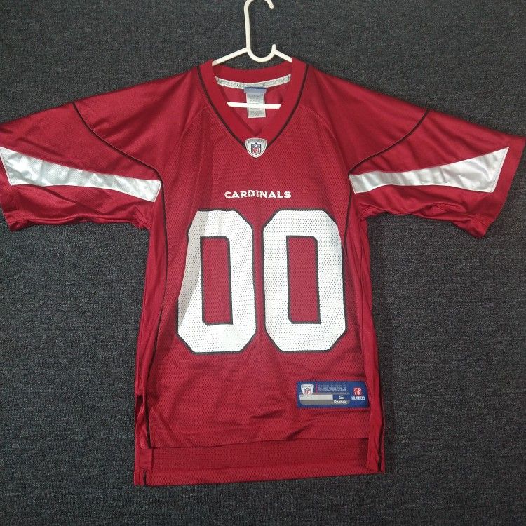 Arizona Cardinals #00 Reebok Red Graphic Fan Jersey Size Small