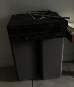 Kenwood receiver with Sony speakers