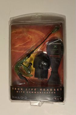 ORIGINAL HALO 2 XBOX LIVE HEADSET PLANTRONICS GAMECOM 2004
