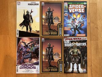 Star Wars Darth Vader Marvel Comic Book Lot 1:25 1st Din Djarin Grogu 2022