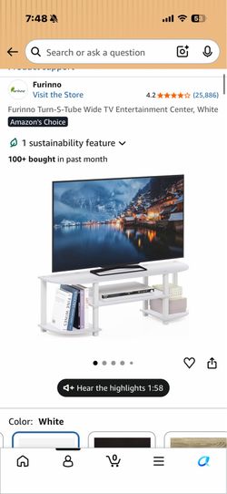 Wide TV Stand/Entertainment Center 55”