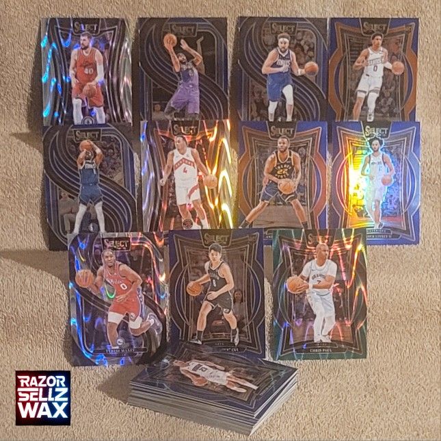 2024-25 PANINI SELECT NBA BASKETBALL CARDS * 35 TRADING CARD LOT RC TECTONIC PRIZM STARS VETS