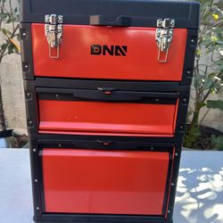 3-Tier Stackable Trolley Tool Box Storage Case Organize 19.5" x 28.5" x 12"