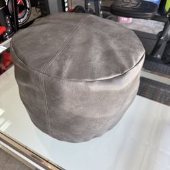 New Round Foot Rest Grey Ottoman . 