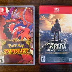 Switch Games ( Zelda & Pokémon) 