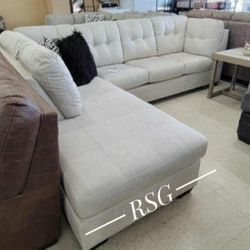 L Shape Sectional Couch With Chaise, Sleeper Options ✅No Needed Credit Check 💛 $39 Down Payment with Financing1753