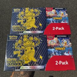 Pokemon Scarlet & Violet Surging Sparks Elite Trainer Box & Booster Bundle