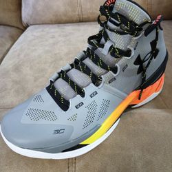 Under Armour Curry 2 Retro Gray Size 12