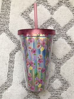 Floral tumbler