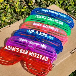 LED Light Up party Glasses Custom