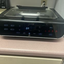 Gourmia Grill & Air Fryer (with Recipe Book)