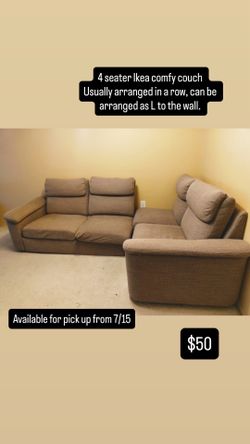 4 seater Ikea comfy couch