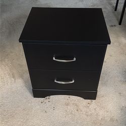 Black night stand