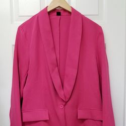 Womens Fuchsia Pink Blazer M