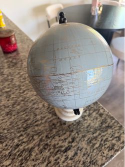 Blue and Gold Decorative Globe