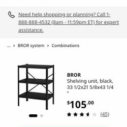 Ikea BROR  Storage  Shelving Unit. 