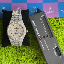 Two Tone AP Moissanite Watch
