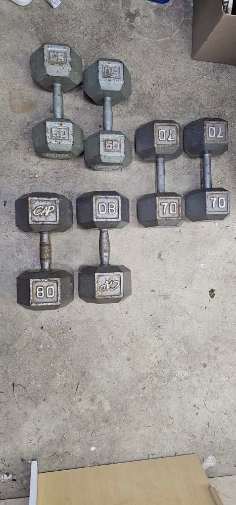 Dumbbells 60 And 70 Lbs ($1/lb)