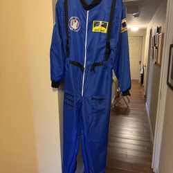 Small - Mens Astronaut Costume Spaceman Suit Pilot Flight Suit Prisoner Jumpsuit Halloween Adult Costumes