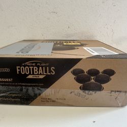 GoSports Xtreme Flight Footballs 6 Pack, 9 Inch Inflatable Footballs