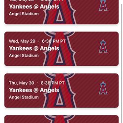 Yankees at Angels Series 