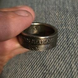 Peso Ring. Estates Unidos Mexicanos Size 8.5