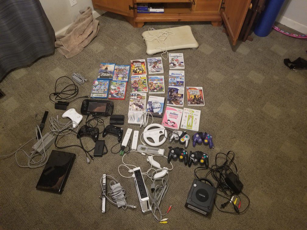 Wii U, Wii and GameCube Plus Accessories WILLING TO NEGOTIATE