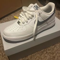 Navy Blue And White Air forces 