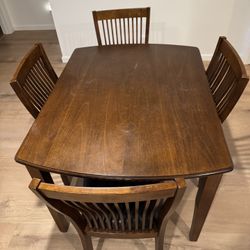 Used Wooden Kitchen Table 