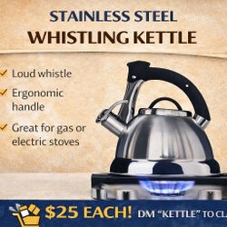 Stainless   Steel   Whistling   Kettle