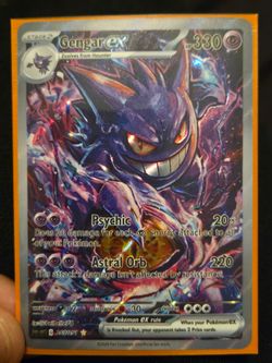 Gengar EX 330 HP – Holographic Pokémon Fan Art Card